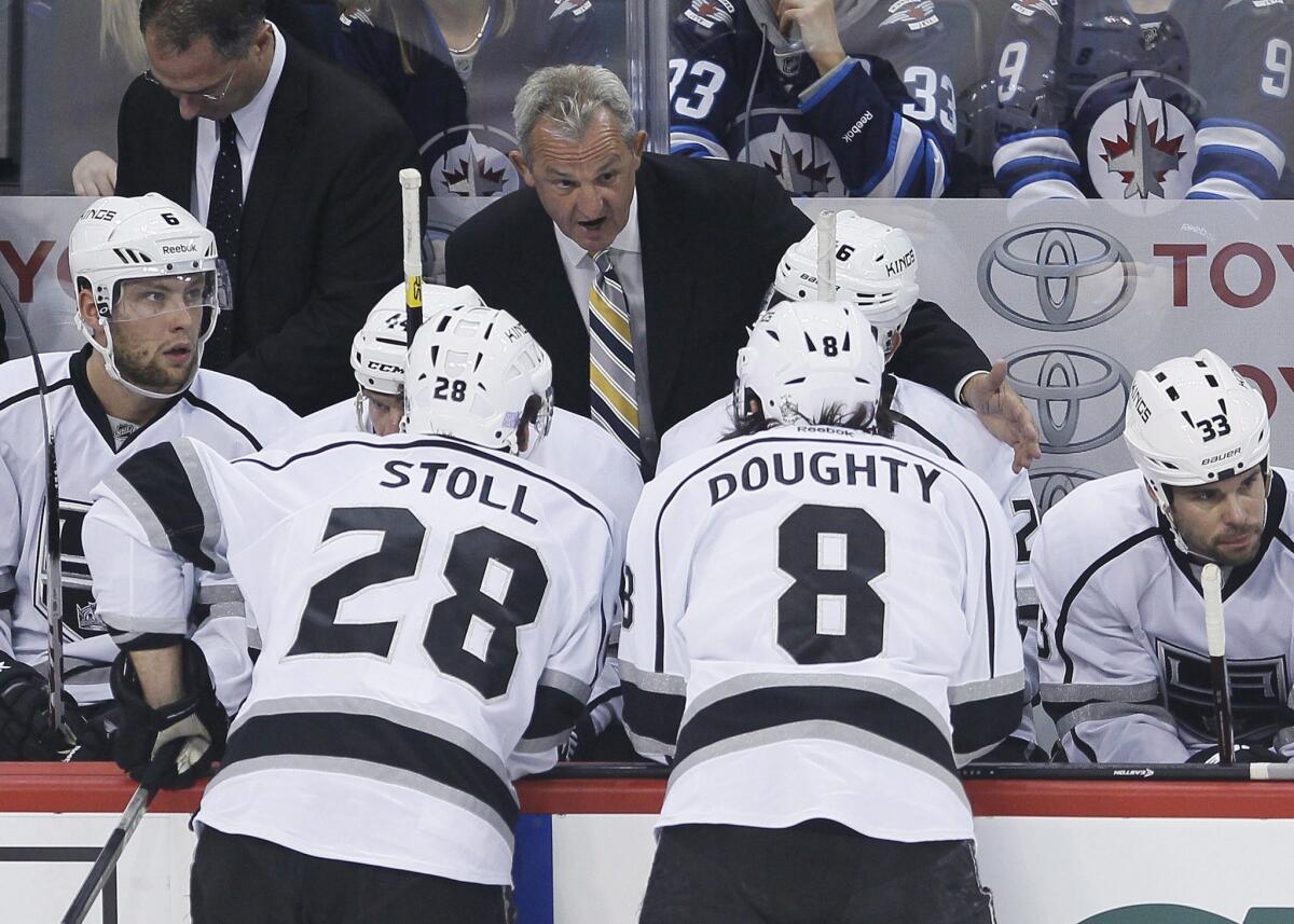 Kings Coach Darryl Sutter isn't getting too excited about the team's home opener against the New York Rangers.