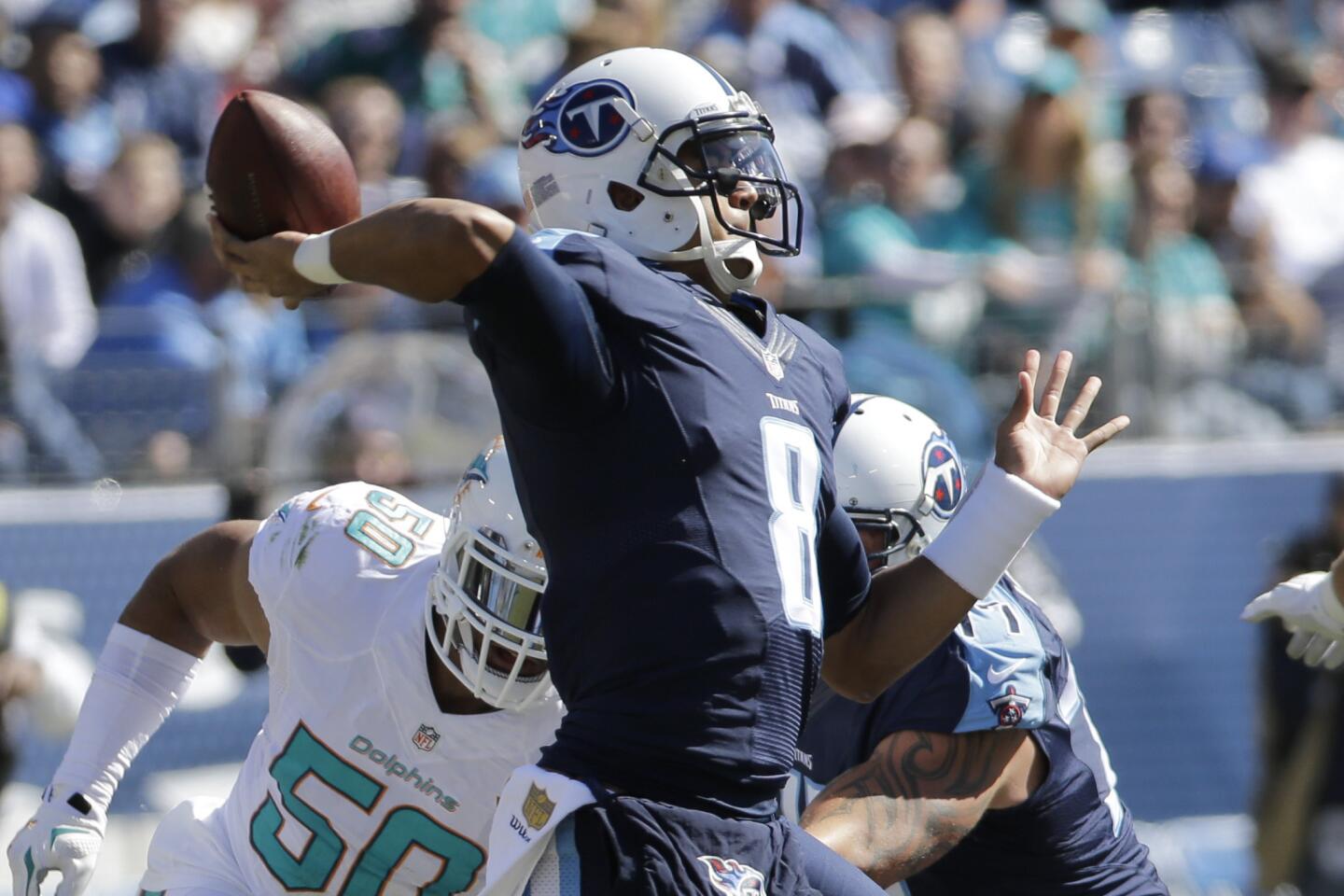 The Dolphins caught Marcus Mariota at the right time