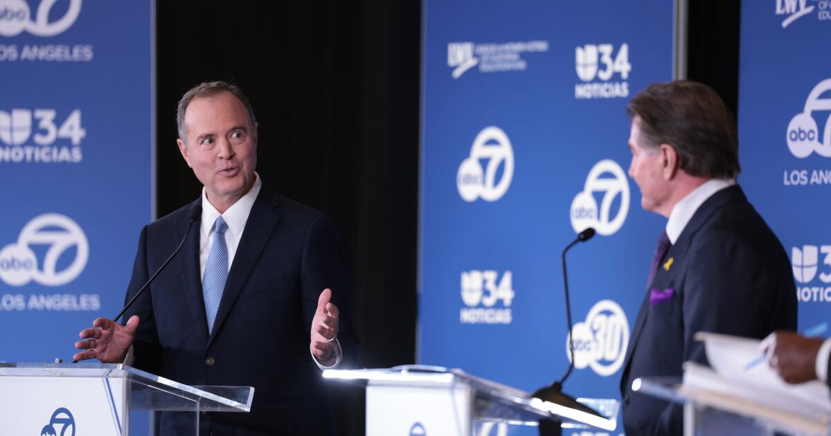 Five takeaways from the testy U.S. Senate debate between Schiff and Garvey Five takeaways from the testy U.S. Senate debate between Schiff and Garvey