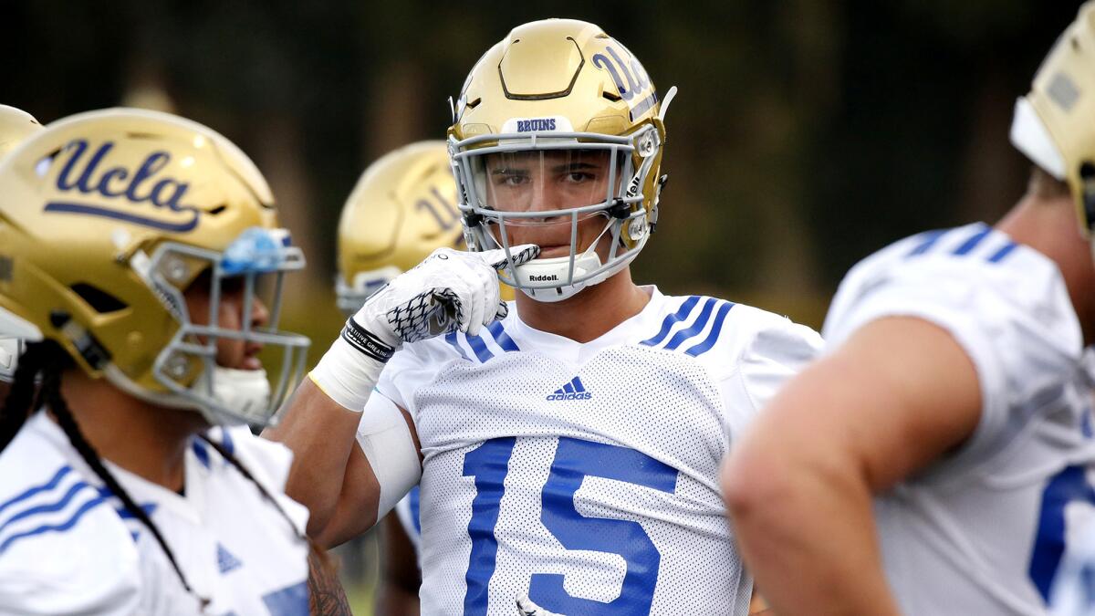 Freshman defensive lineman Jaelan Phillips participated in UCLA's spring practice in April, weeks before his 18th birthday.
