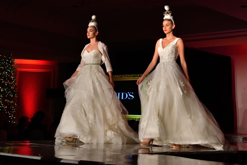 Models hit the runway for the fashion show during The Arc of San Diego's "Winter Wonderland" luncheon Dec. 2.