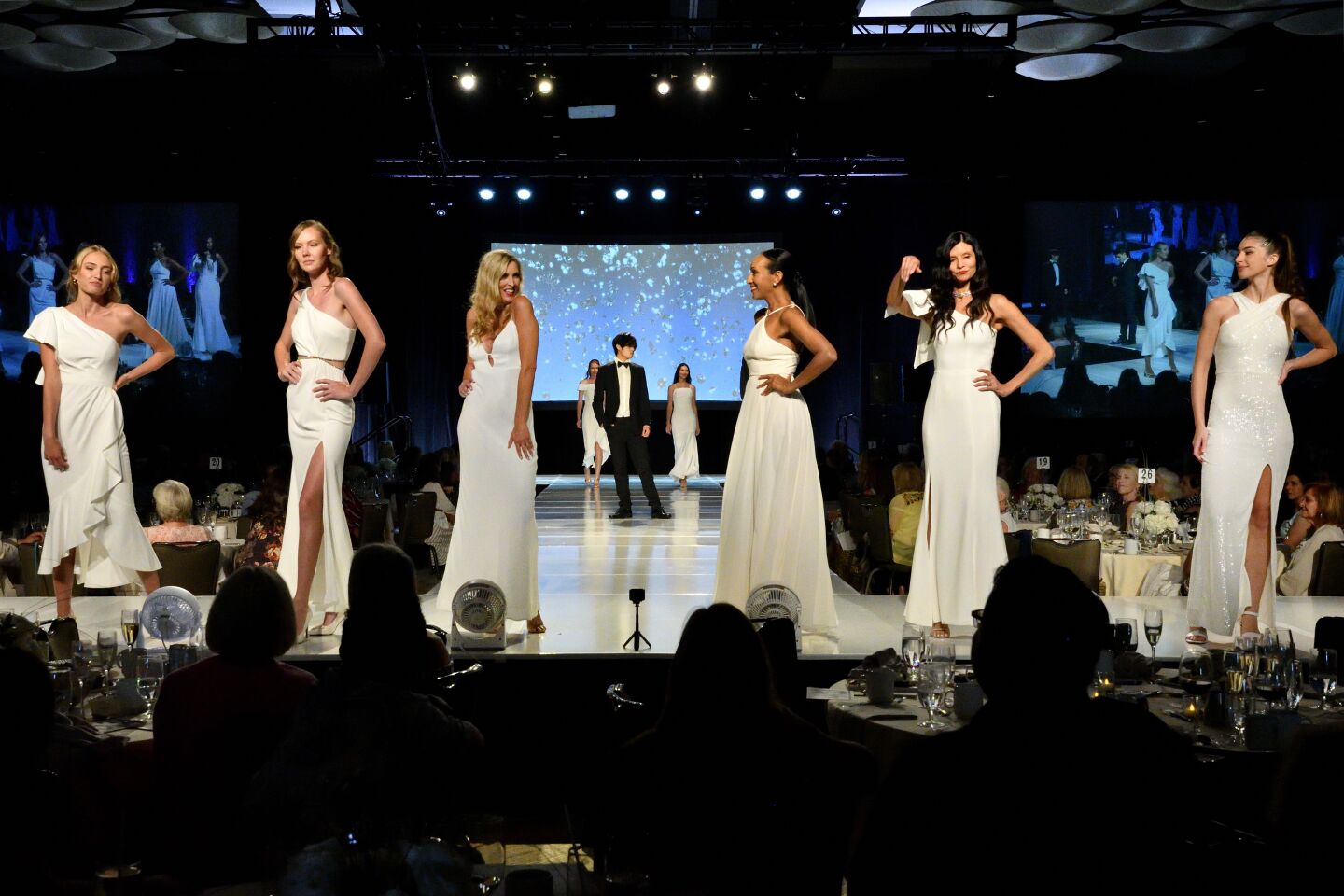 Models in fashion show