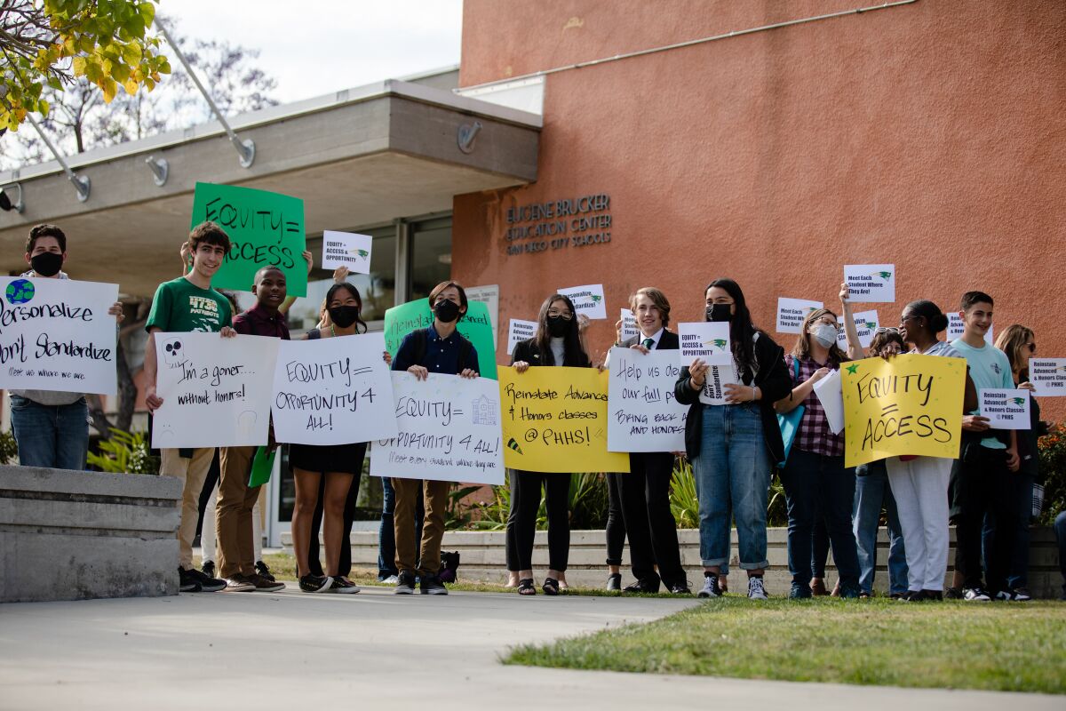 Patrick Henry High students protest course cuts