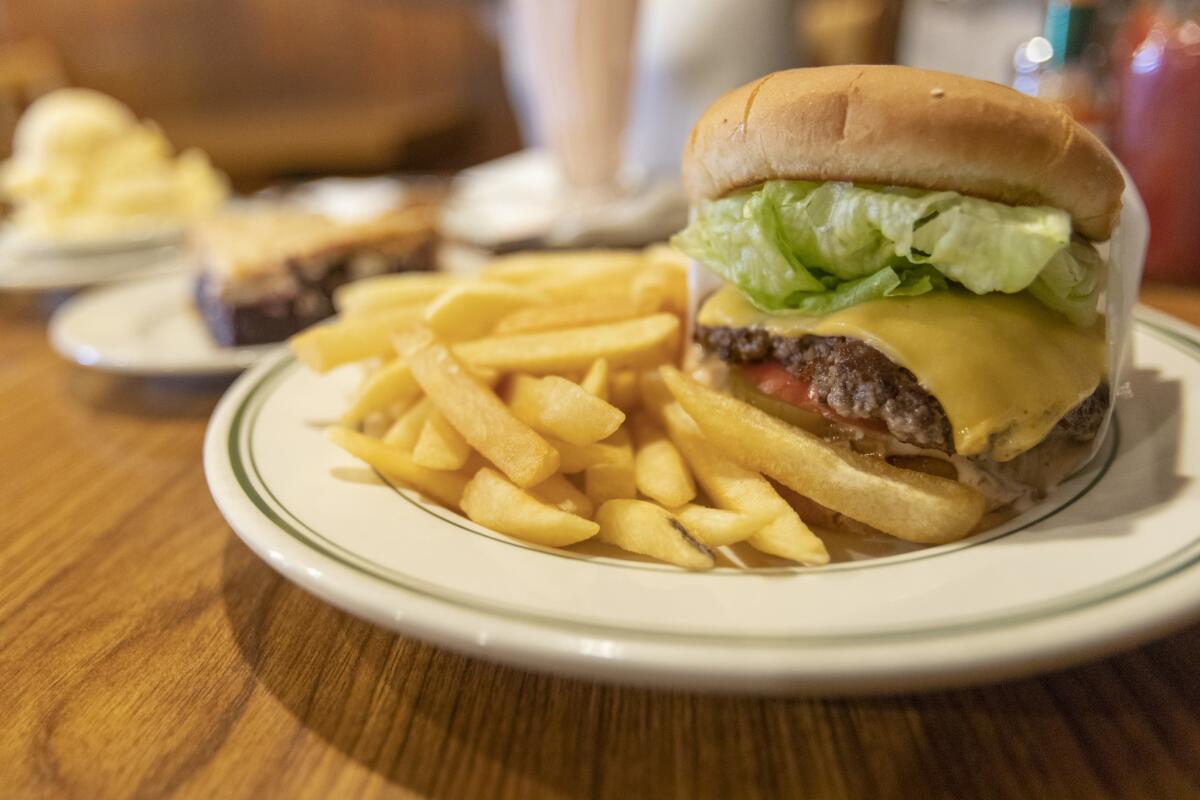 The cheeseburger at Pie 'n Burger in Pasadena, Calif.