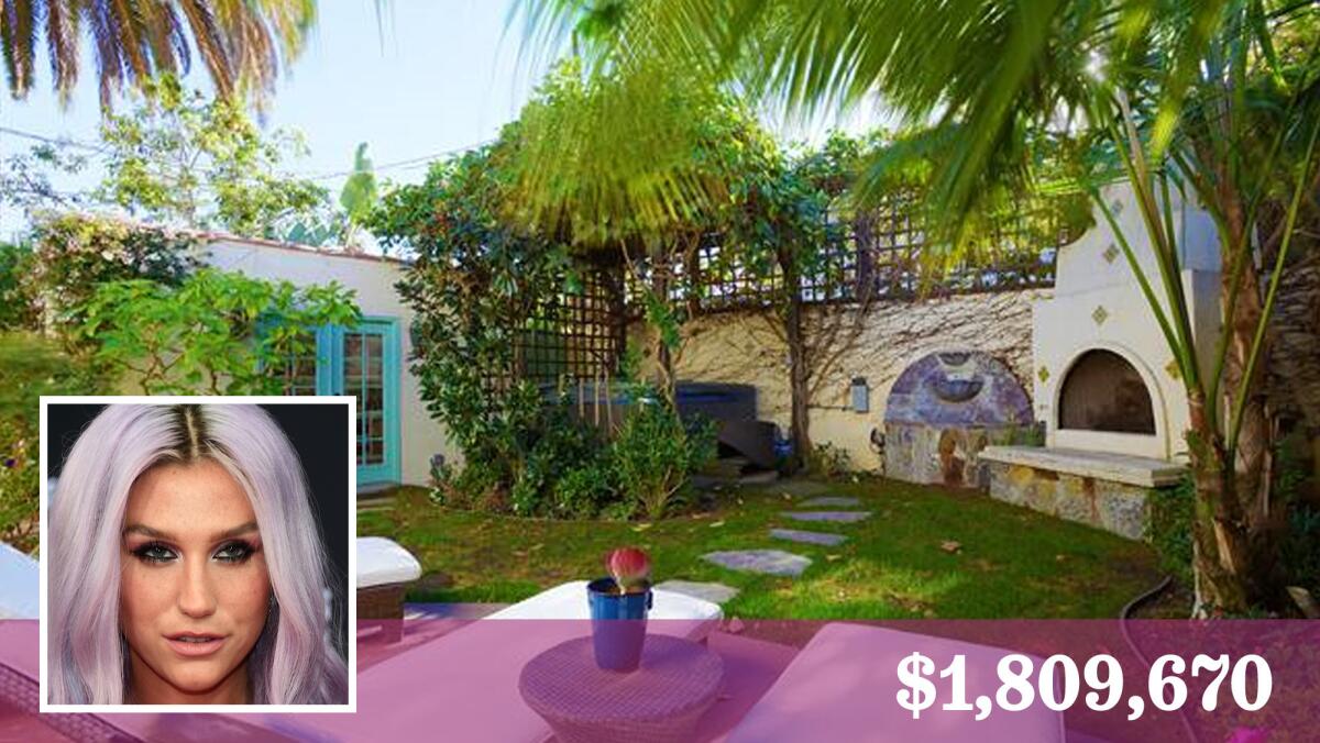 Kesha has sold her Spanish-style bungalow in Venice after one year of ownership.