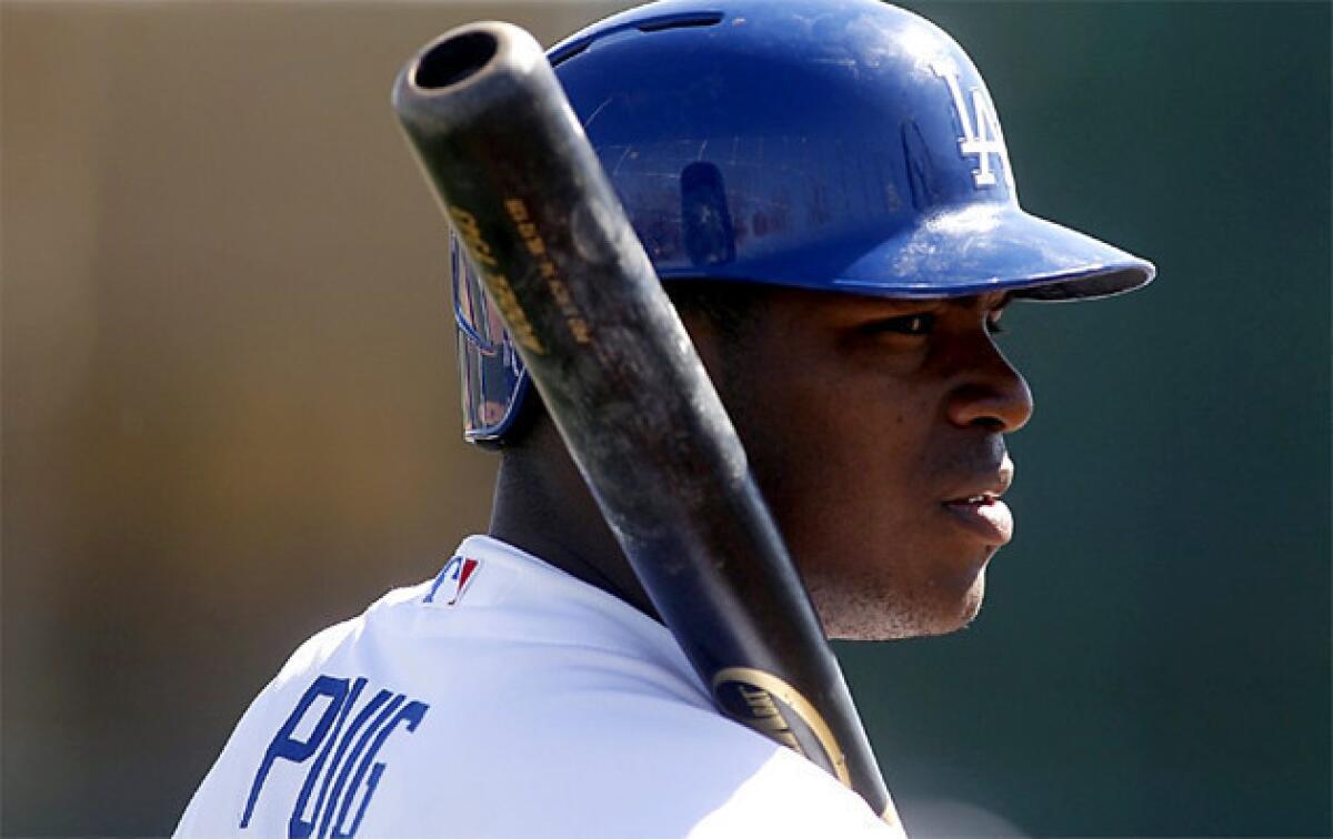 Outfielder Yasiel Puig continues to impress. Through Friday, he is batting .459 this spring.