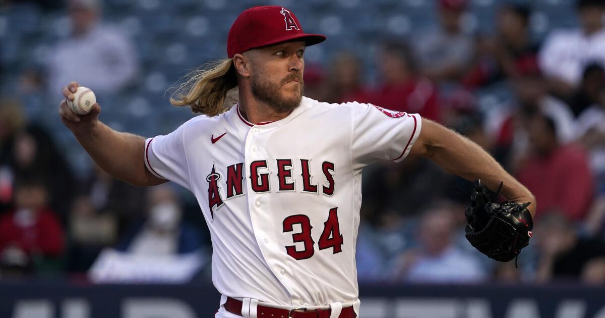 Noah Syndergaard dominant as Angels beat Rangers - Los Angeles Times