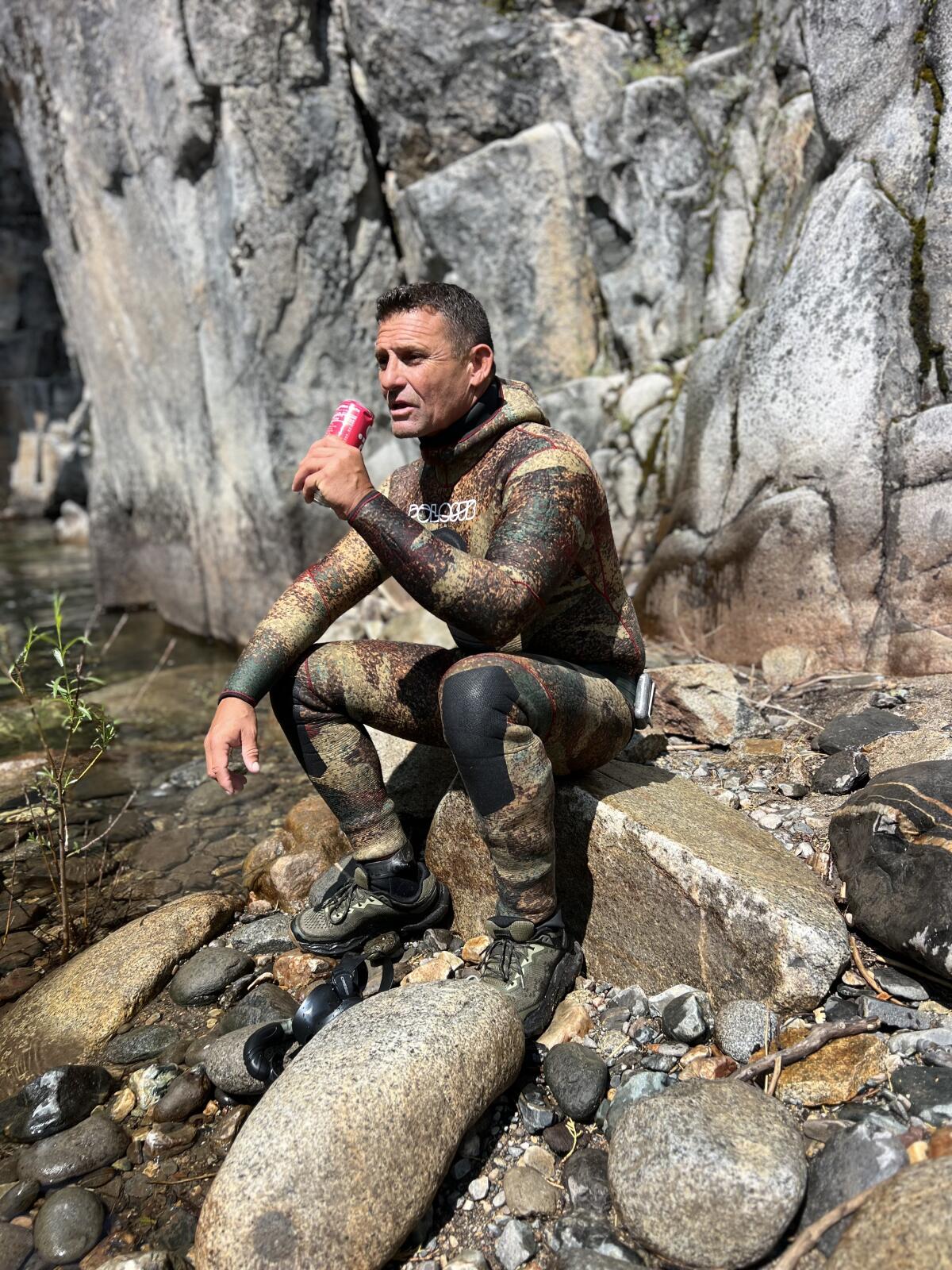 Juan Heredia, a diver, discovered the trio Saturday morning.