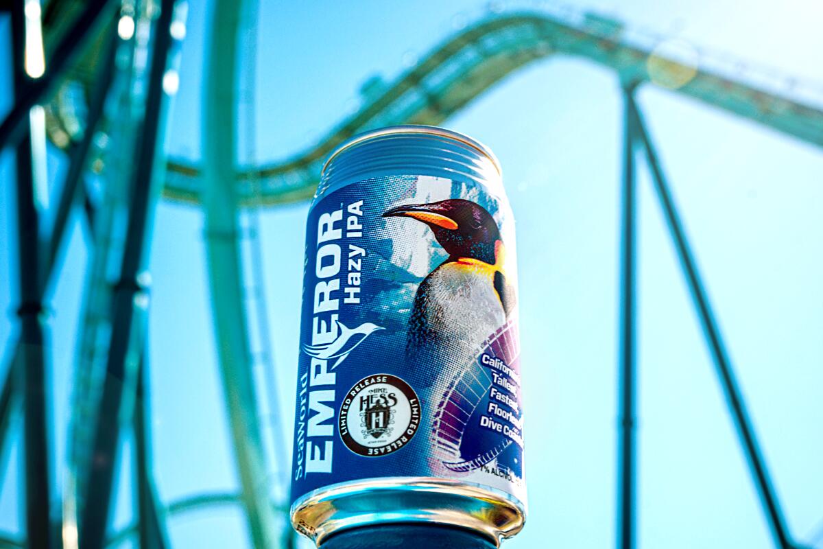 SeaWorld San Diego and Mike Hess Brewing have collaborated on this limited release beer, Emperor Hazy IPA.