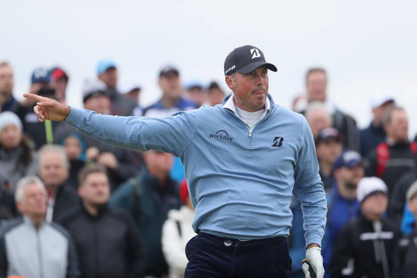SOUTHPORT, ENGLAND - JULY 21: Matt Kuchar of the United States reacts to his tee shot on the 9th hole during the second round of the 146th Open Championship at Royal Birkdale on July 21, 2017 in Southport, England. (Photo by Christian Petersen/Getty Images) ** OUTS - ELSENT, FPG, CM - OUTS * NM, PH, VA if sourced by CT, LA or MoD **