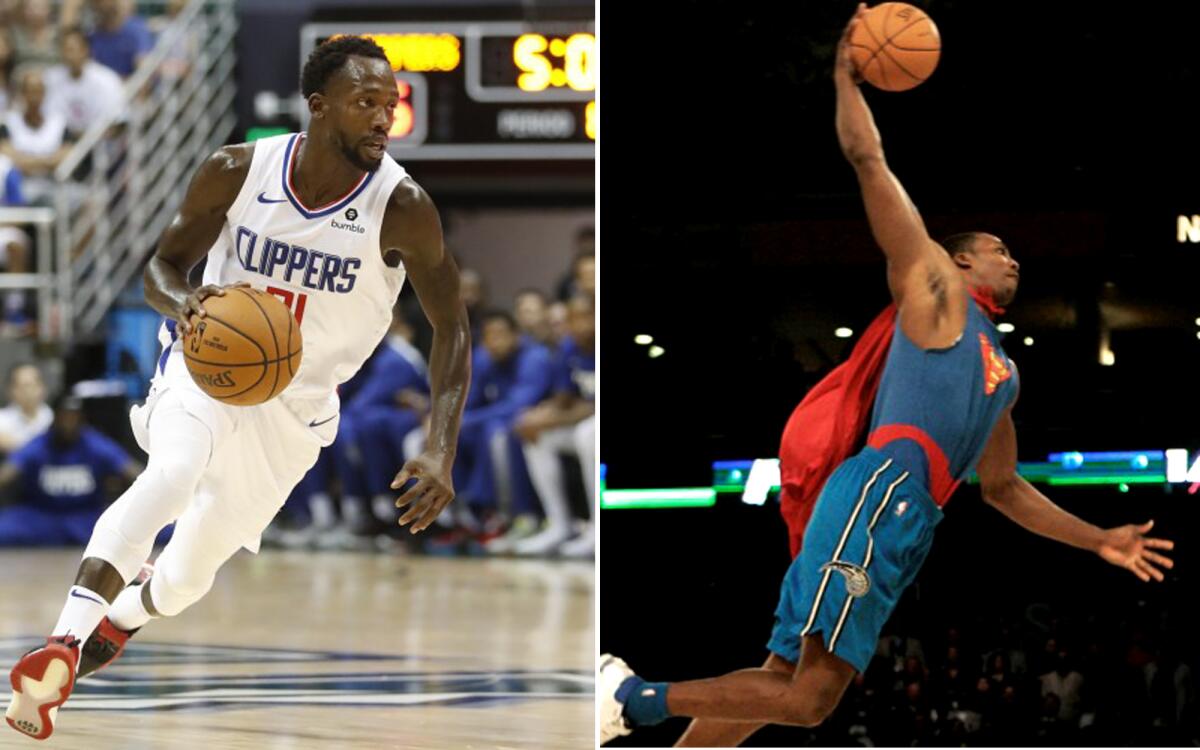 Patrick Beverley, left, and Dwight Howard will try to win contest titles again during All-Star weekend.