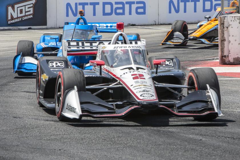 Joseph Newgarden (Chevy) during the ACURA Grand Prix of Long Beach