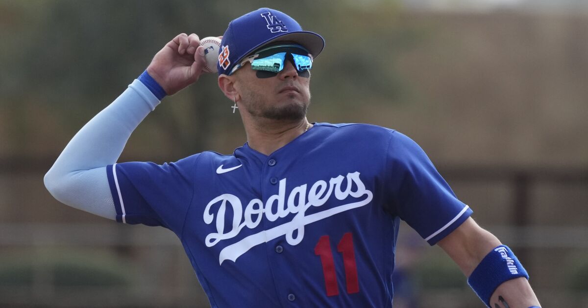 Miguel Rojas embraces new Dodgers opportunity with custom cleats and a veteran’s ‘swag’