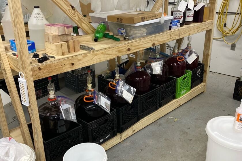 This photo provided by The DeKalb County Sheriff’s Office shows an illegal winery that was operating at a municipal sewage plant in Rainsville, Ala. The DeKalb County Sheriff’s Office said in a statement it received an anonymous tip about an alcohol operation at a municipal building in the small north Alabama town on Thursday, Dec. 17, 2020. (The DeKalb County Sheriff’s Office via AP)