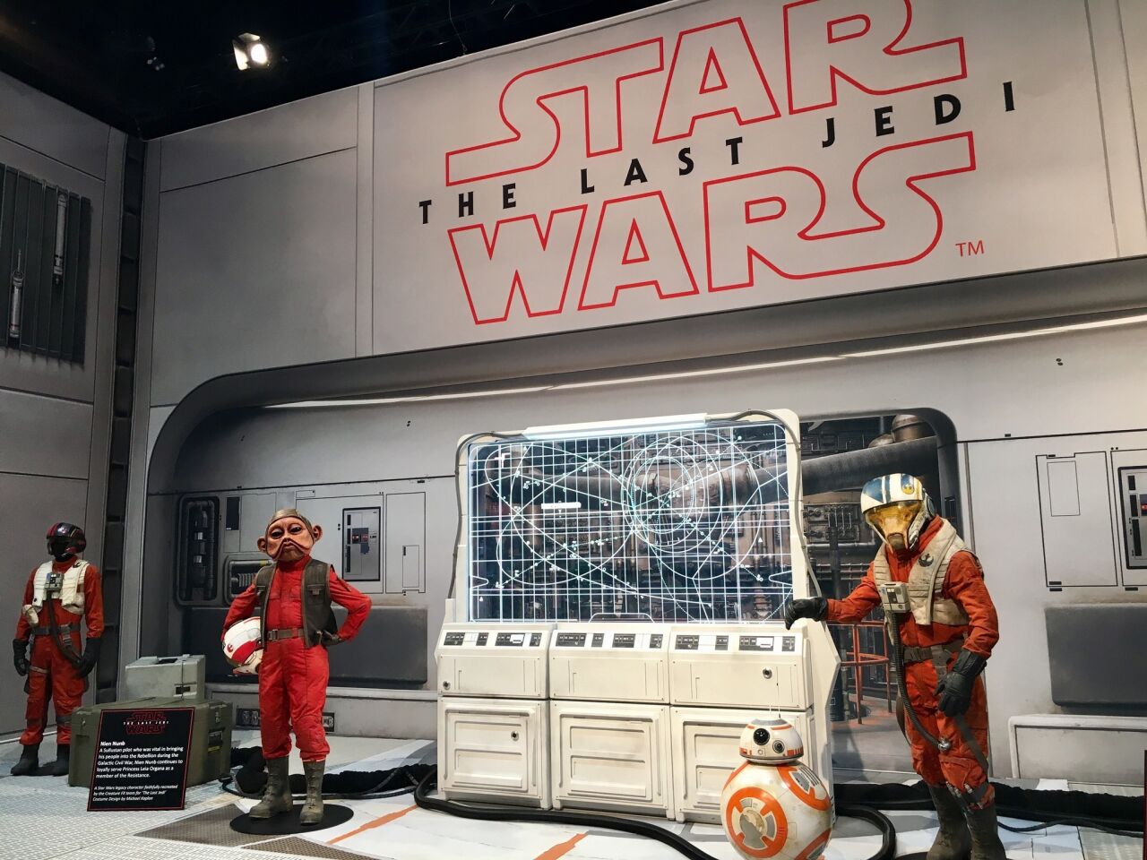 A full-size, action-figure rendering of a possible scene from "Star Wars: The Last Jedi."