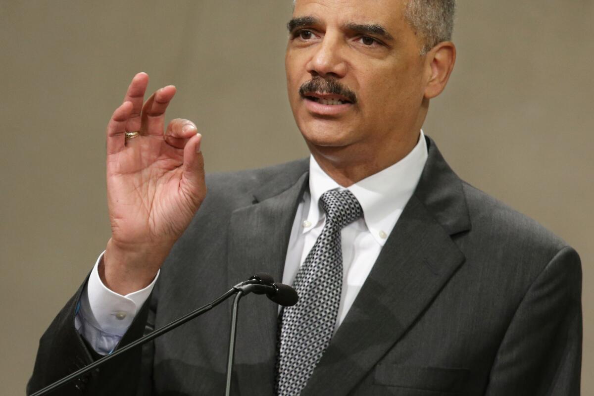 In his speech on terrorism last week, President Obama reaffirmed his support for a "shield law" to protect confidential communications between journalists and their sources and said that he would ask Atty. Gen. Eric H. Holder Jr., seen above, to review Justice Department regulations and report back by July 12.