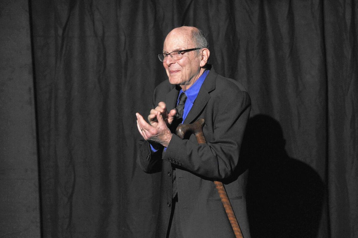 Screenwriter Stewart Stern, shown in 2011, received an Oscar nomination for "Rachel, Rachel," and won an Emmy in 1977 for "Sybil." Stern died Monday at 92.