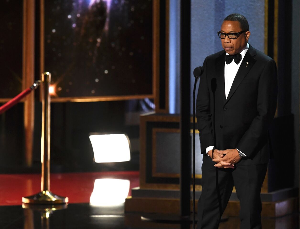 Television Academy President Hayma Washington onstage during the 69th Emmy Awards.