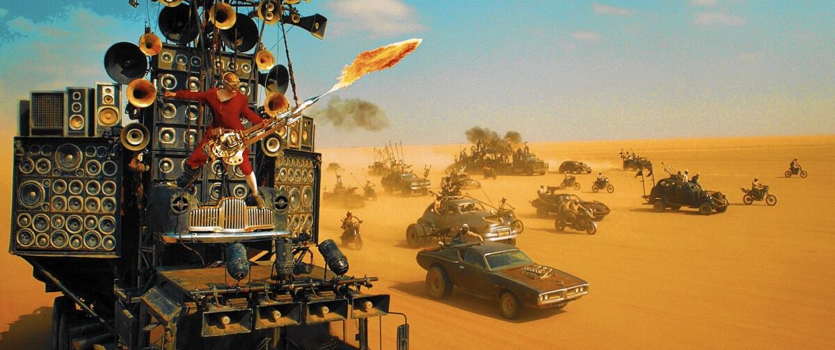 A scene from the movie "Mad Max: Fury Road."