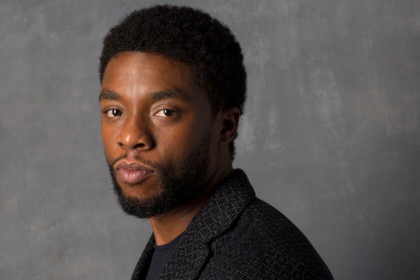 TORONTO, ON, CA--FRIDAY, SEPTEMBER 09, 2016- Chadwick Boseman, of the film "Message from the King", photographed in the L.A. Times photo studio at the 41st Toronto International Film Festival, in Toronto, Ontario, Canada, on Friday, September 09, 2016. (Jay L. Clendenin / Los Angeles Times)