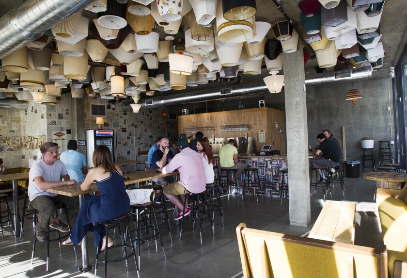 The interior of the Modern Times tasting room in North Park in 2014.
