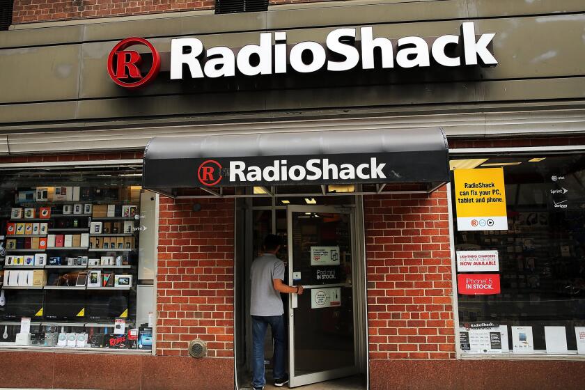 RadioShack has filed for Chapter 11 bankruptcy. Above, a New York store in 2013.