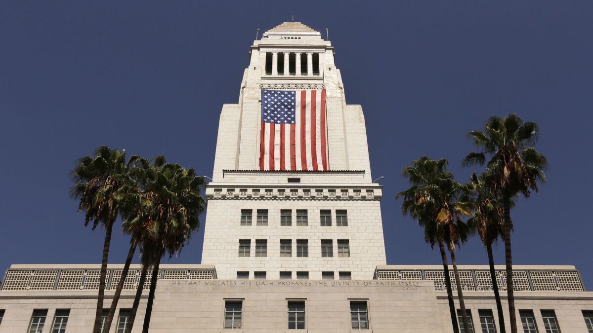 The Los Angeles City Council voted to ban campaign contributions from developers seeking city approval for their projects.