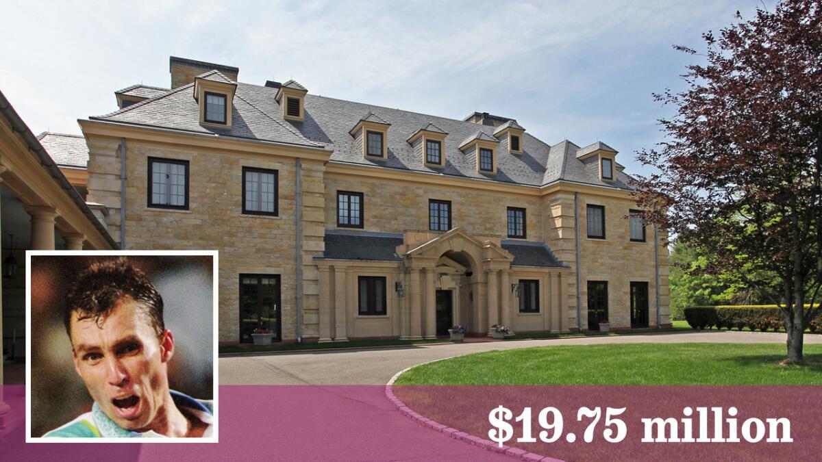 Eight-time Grand Slam singles champion Ivan Lendl asks $19.75 million for is Georgian manor estate in Connecticut.
