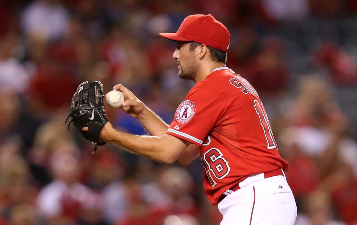 Huston Street made his debut with the Angels on Saturday night against the Seattle Mariners. Street gave up one hit and had one strike out in the ninth inning.