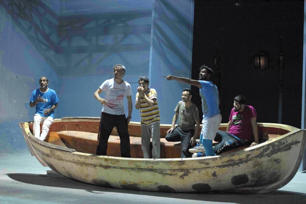 Migrants from different nations rehearse for the play "We Are the Persians" in Athens. Greece has been at the epicenter of the migrant crisis in Europe.