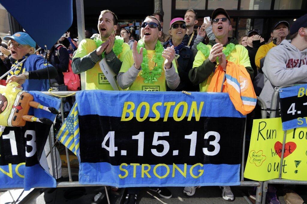Boston Marathon: Near the site of last year's explosions
