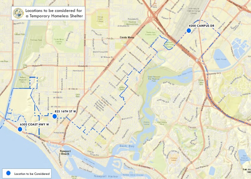 Map Of California Newport Beach Newport Beach eyes three potential sites for temporary homeless Map Of California Newport Beach Newport Beach eyes three potential sites for temporary homeless