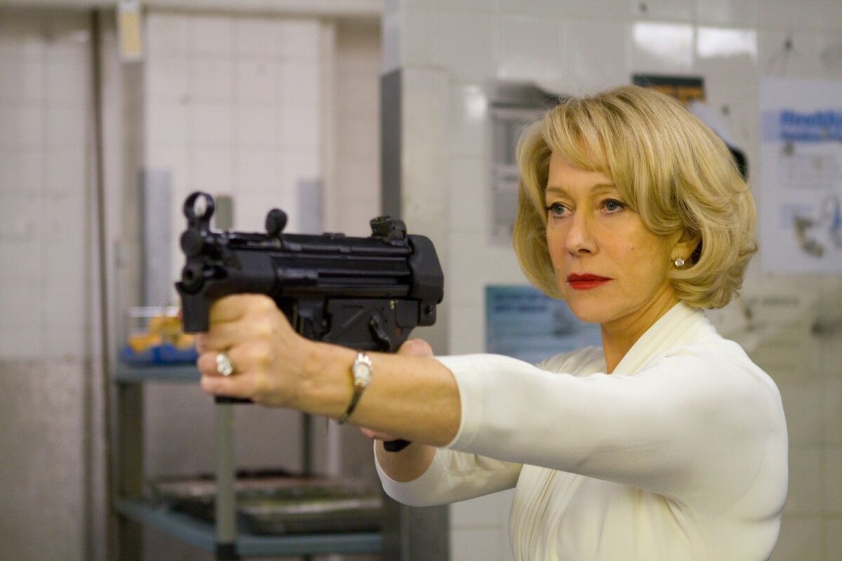 Helen Mirren is shown in a scene from "Red."