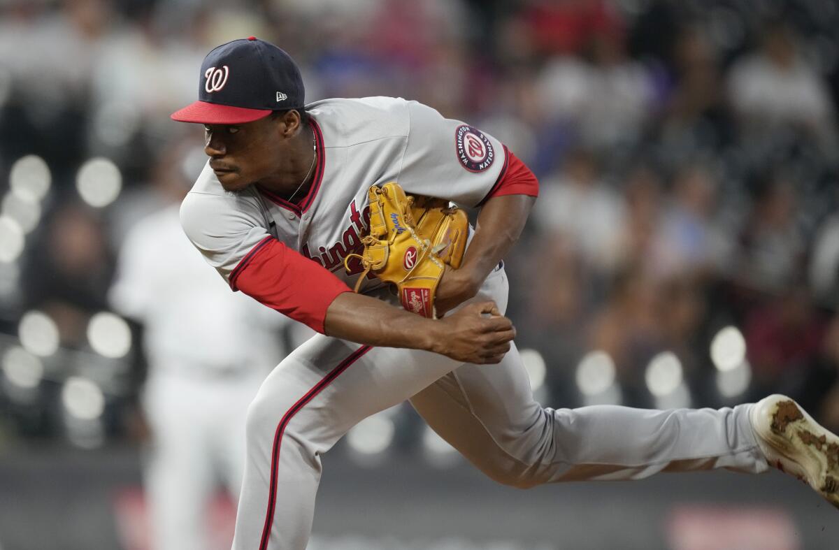 Washington Nationals' Josiah Gray ended up looking like pitcher