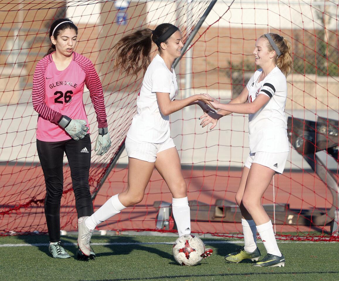 Photo Gallery: Glendale vs. Burroughs in Pacific League girls' soccer