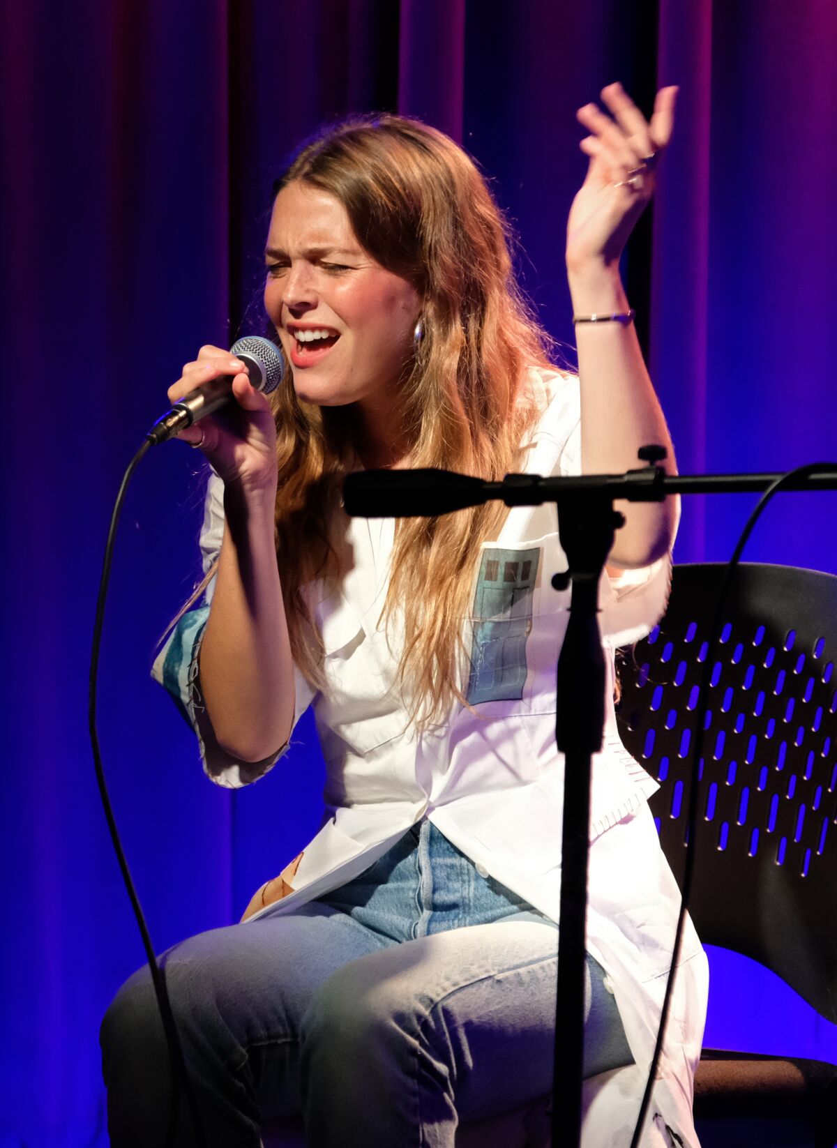 Maggie Rogers performs at The GRAMMY Museum on September 15, 2019 in Los Angeles, California.