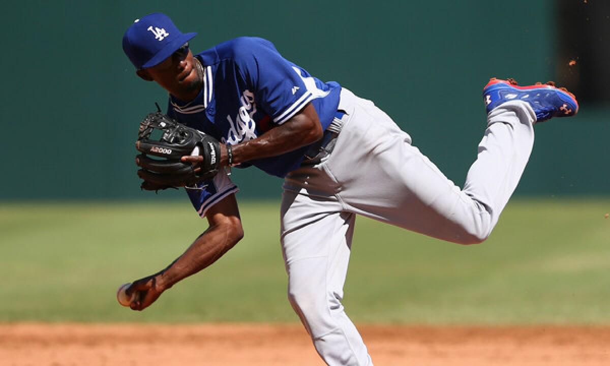 Dodgers' Dee Gordon works toward becoming the starting second
