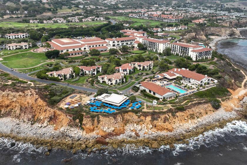 Rancho Palos Verdes, Monday, July 31, 2023 - An aerial view of the Terranea Resort. (Robert Gauthier/Los Angeles Times)