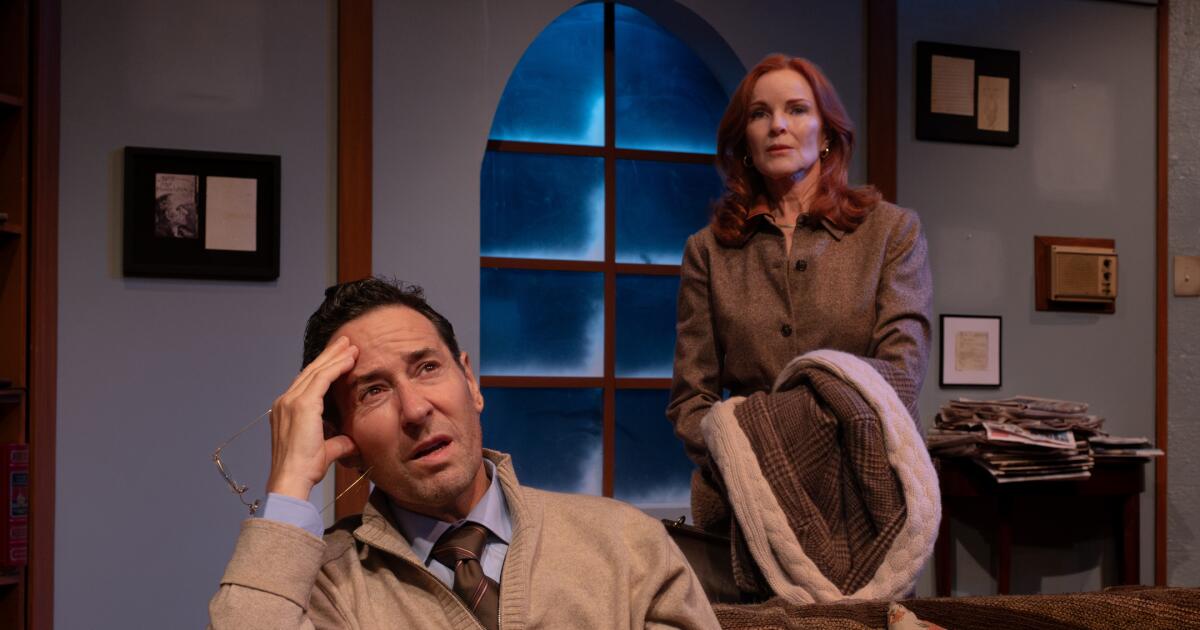 Review: Rob Morrow and Marcia Cross relight ‘The Substance of Fire’ in uneven production