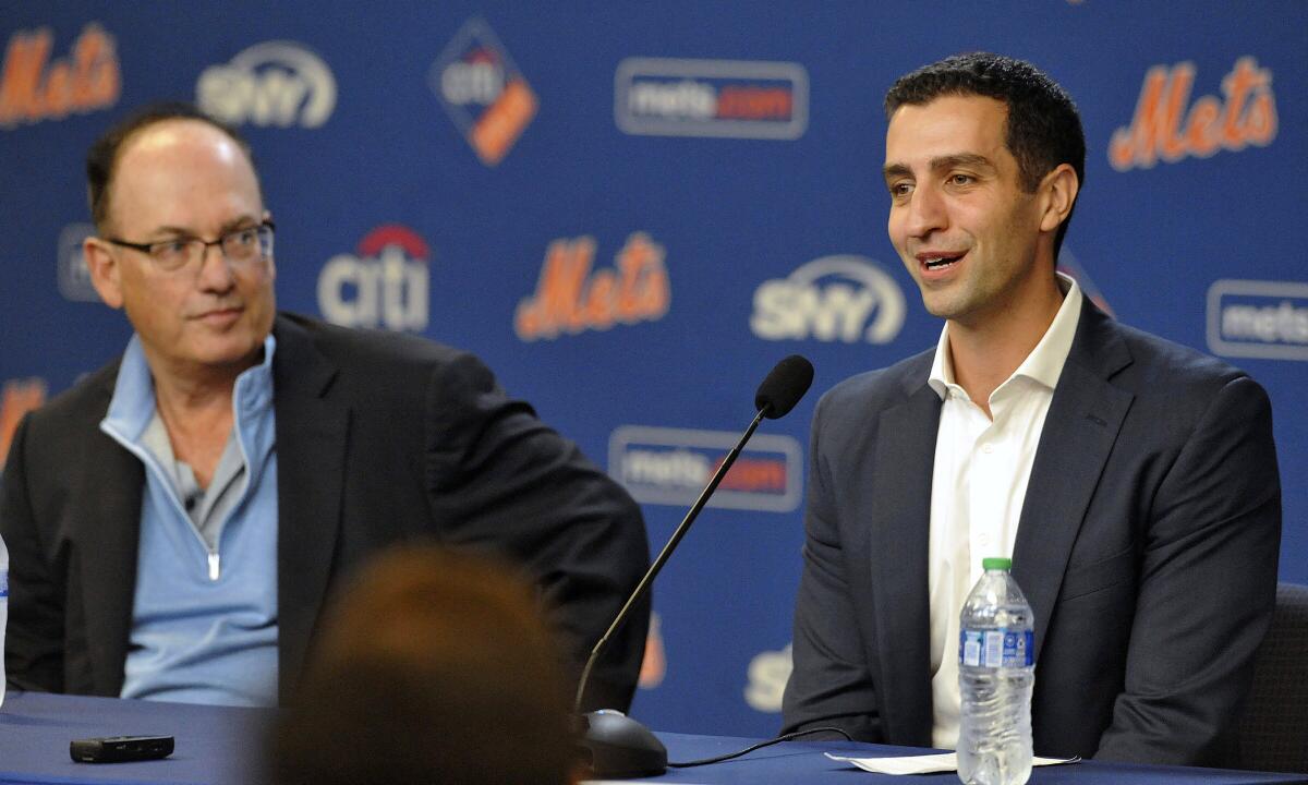 David Stearns introduced as president of baseball operations by New York  Mets, his hometown team - The San Diego Union-Tribune