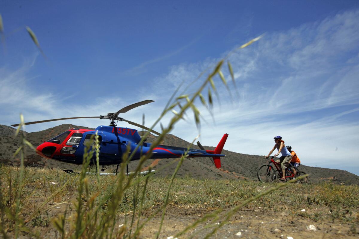 On Santa Catalina island, a heli-bike tour is one way to get well beyond Avalon. Such trips take riders into the interior where they can ride and get great views of the coastline.