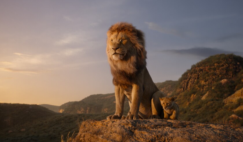 Una escena de “The Lion King”, ‘remake’ de la cinta animada de los ’90 que se encuentra ya en cartelera.