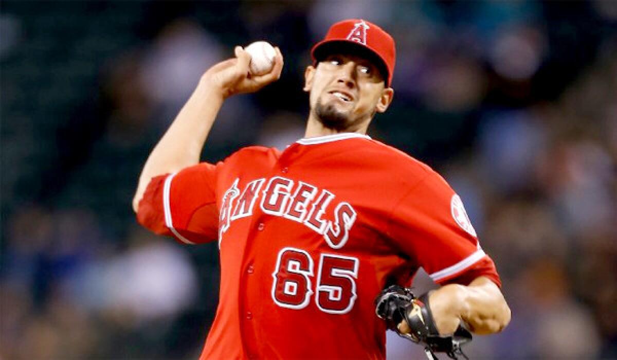 Angels reliever Dane De La Rosa will begin a rehabilitation assignment with double-A Arkansas Friday or Saturday and hopes to be activated on April 11.