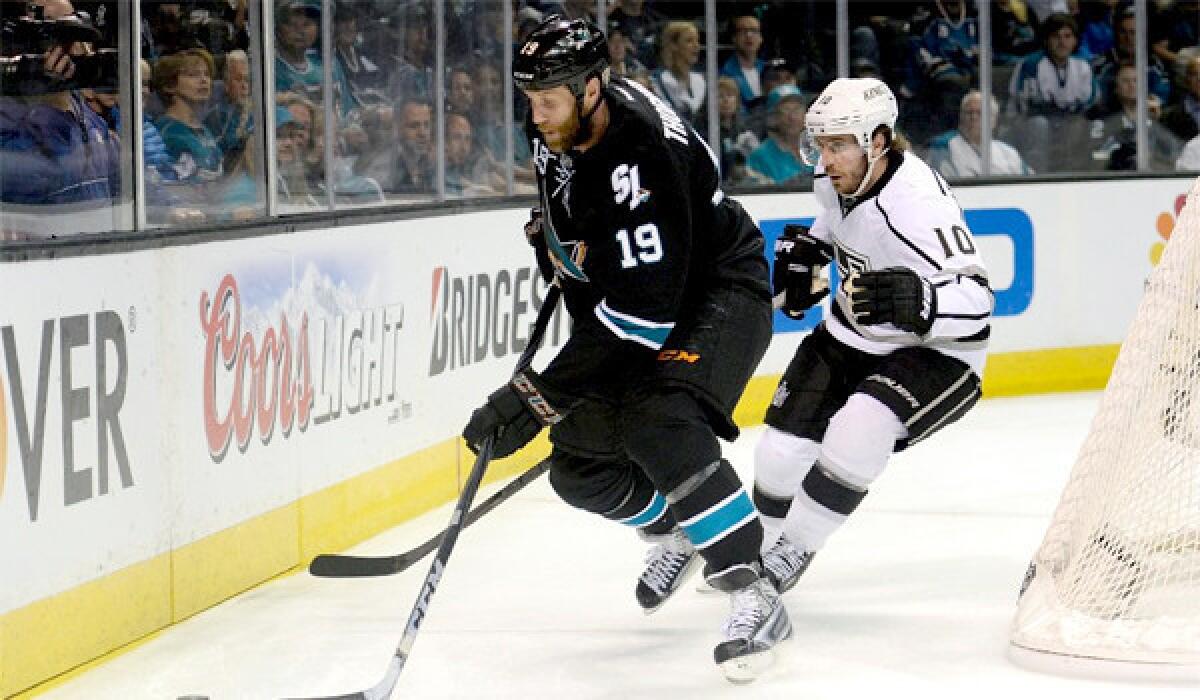 In the playoffs, with Joe Thornton has been on the ice only one goal has been scored against San Jose and the Sharks have been able to score 17 times.