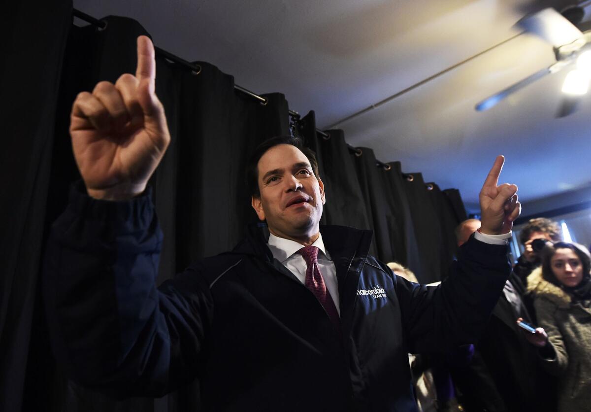 Marco Rubio campaigns in Goffstown, N.H.