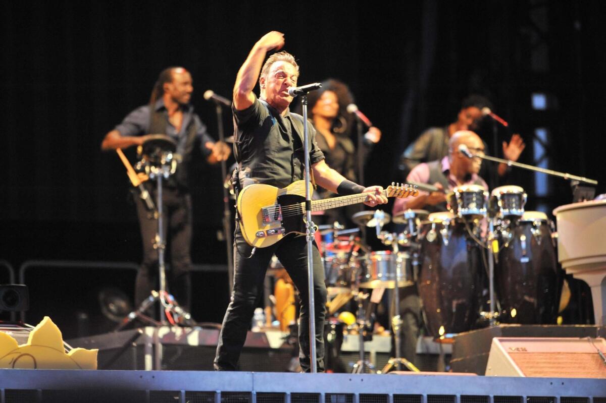 Bruce Springsteen performs in Naples, Italy.