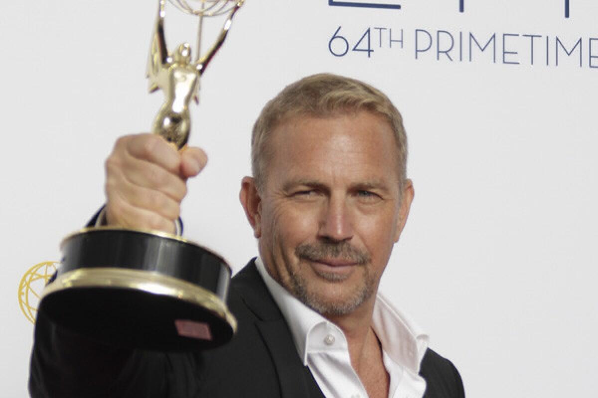 Kevin Costner during coverage of the 64th Annual Primetime Emmy Awards Show on September 23, 2012.