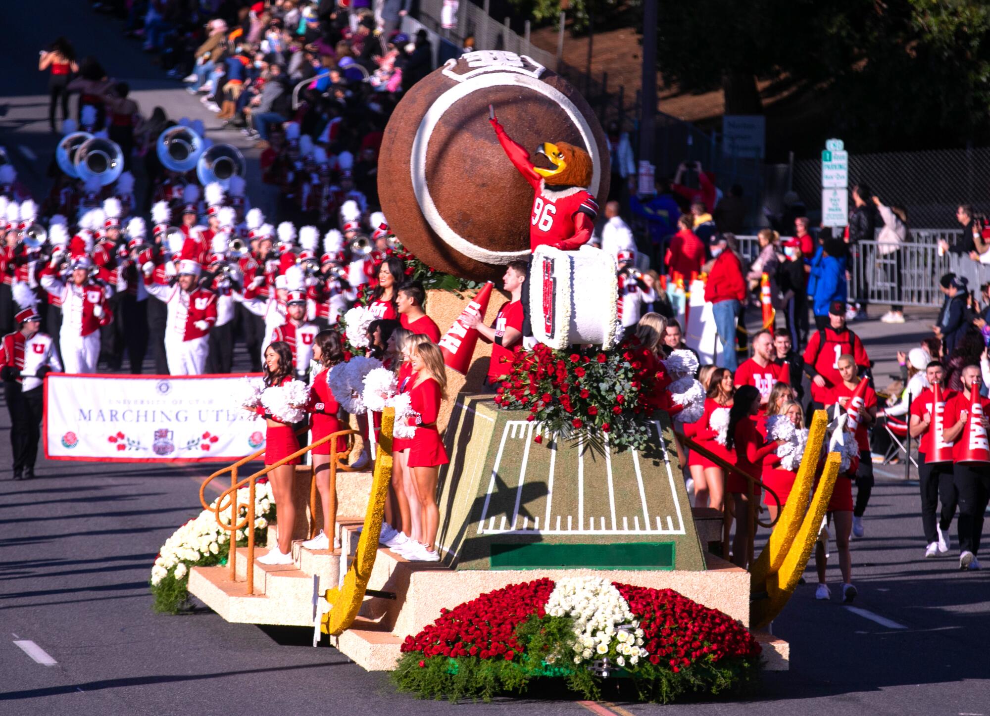 The University of Utah float.