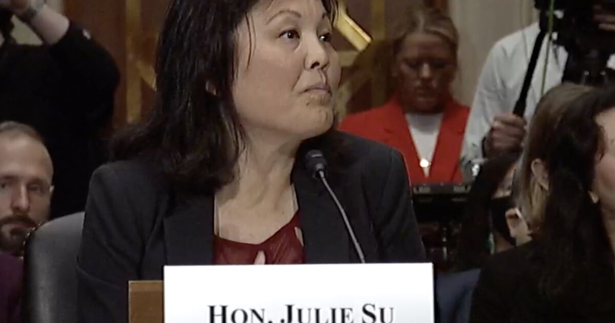 Column: Julie Su would be a perfect Labor secretary. That’s why Big Business hates her
