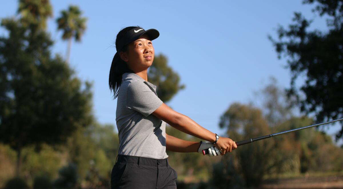 Emily Zhou teamed with Wei to provide a talented freshmen duo for Torrey.